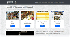 Desktop Screenshot of filzrausch.de