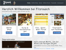 Tablet Screenshot of filzrausch.de